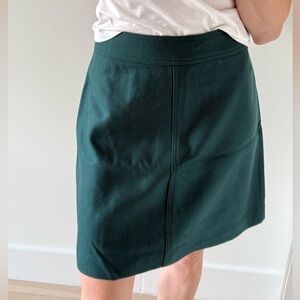 J. Crew Teal A-Line Wool Skirt